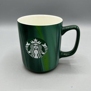 Starbucks 15oz Green Multi-Color Coffee Mug Mermaid Logo 2022